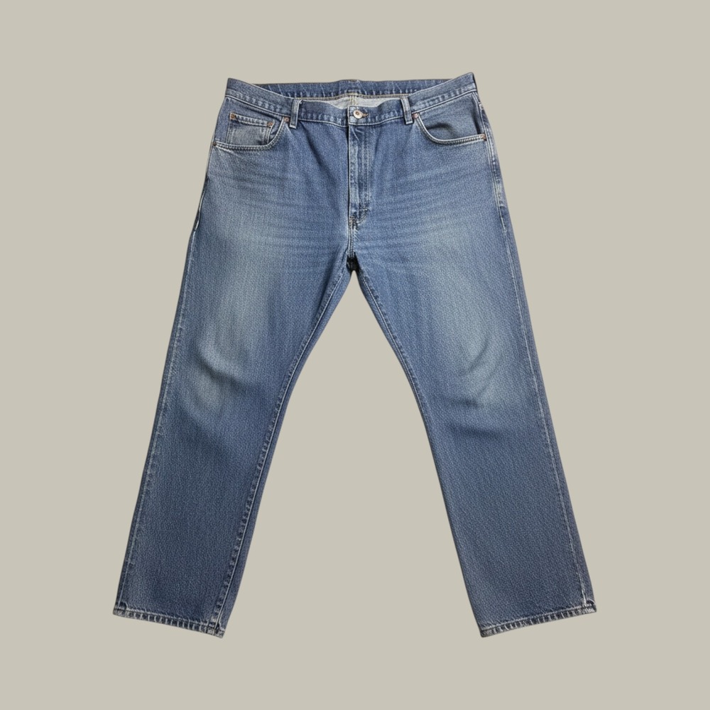 Wrangler Jeans Mens 40x29 (40x27) 85900LW Blue Straight Leg Stretch Denim Pants